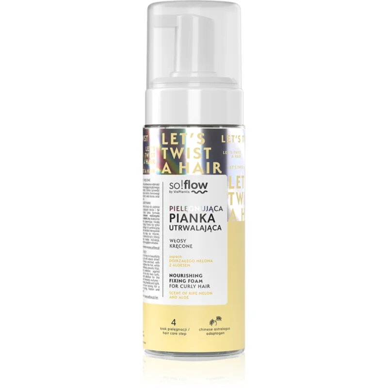 so!flow Curly Hair Nourishing Fixing Foam пяна за къдрава коса 170 мл.