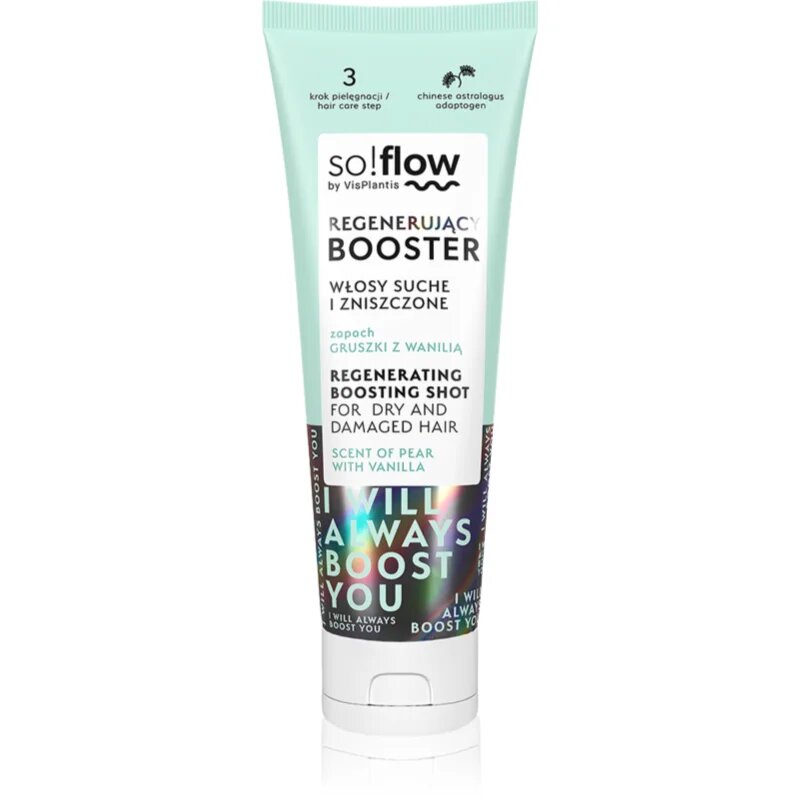 so!flow Dry and Damaged Hair Regenerating Boosting Shot регенериращ серум за суха и увредена коса 75 мл.