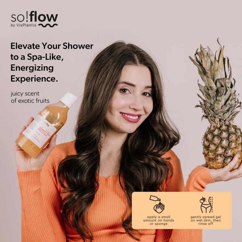 so!flow Energizing Shower Sorbet хидратиращо сорбе за тяло под душа 400 мл.