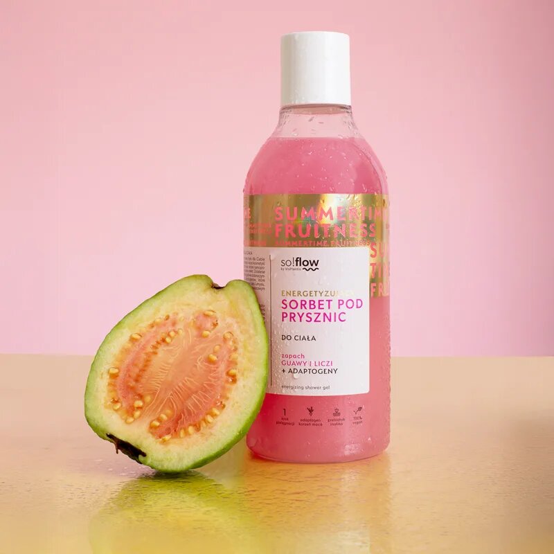 so!flow Energizing Shower Sorbet хидратиращо сорбе за тяло под душа Guava Lychee 400 мл.
