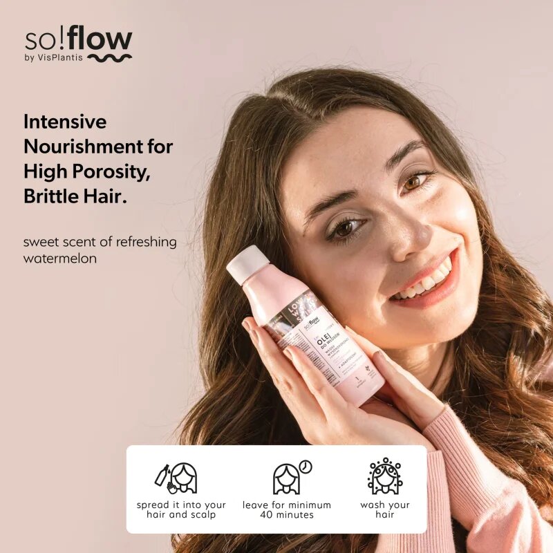 so!flow High Porosity Hair Emollient Oil хидратиращо олио за крехка и стресирана коса 150 мл.