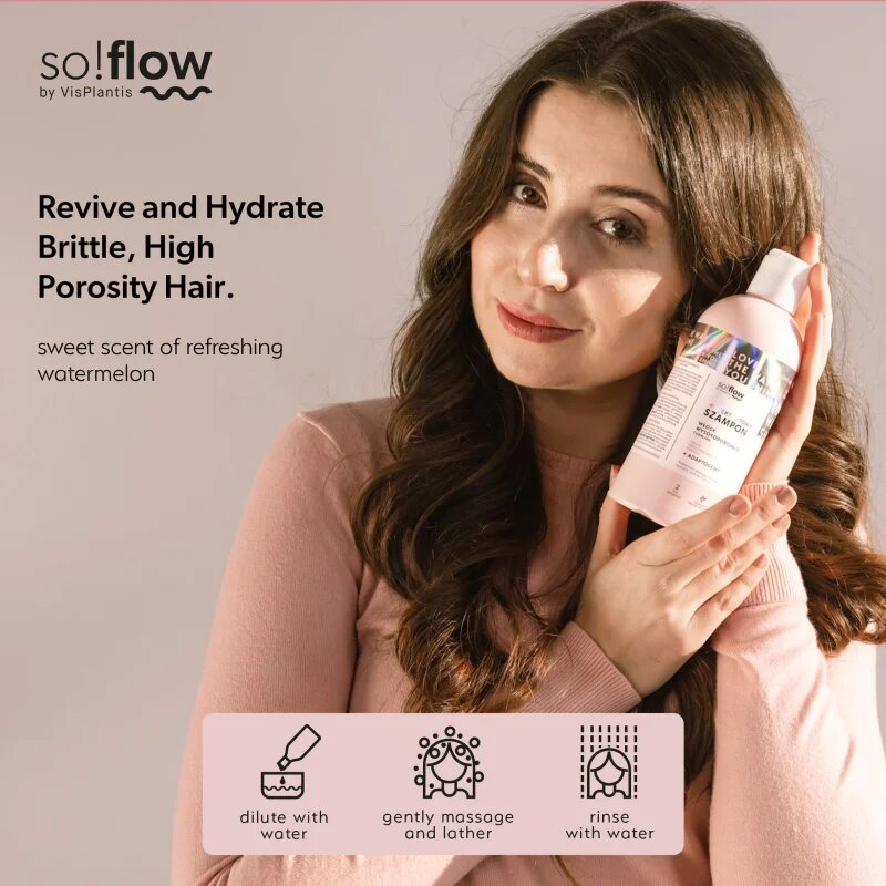 so!flow High Porosity Hair Humectant Shampoo шампоан за крехка и стресирана коса 400 мл.