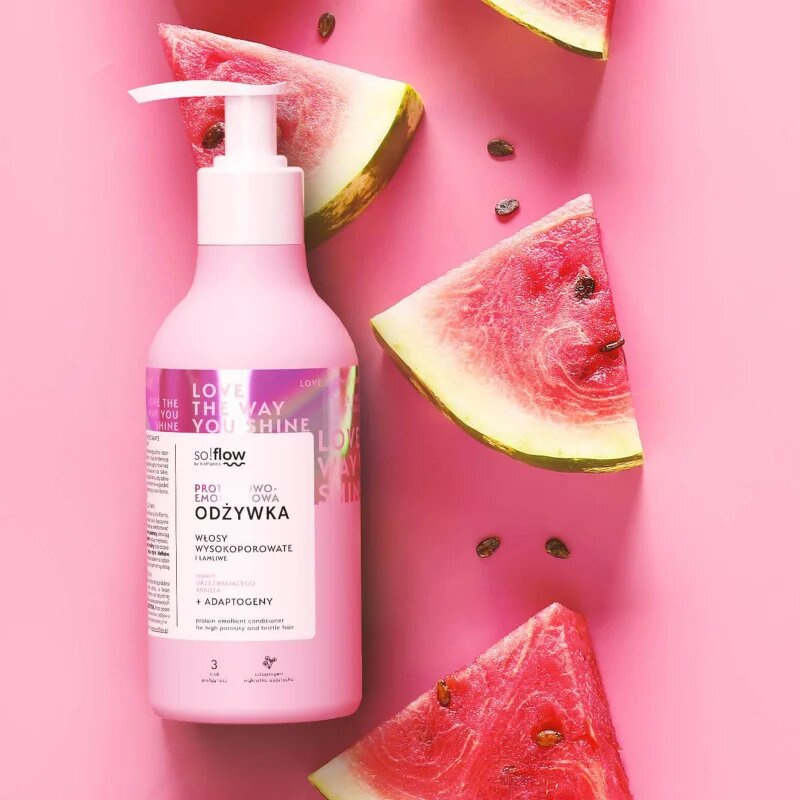 so!flow High Porosity Hair Protein-Emollient Conditioner подсилващ балсам за крехка и стресирана коса 400 мл.