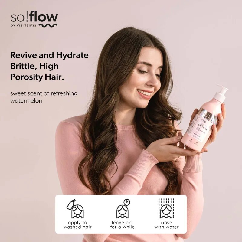 so!flow High Porosity Hair Protein-Emollient Conditioner подсилващ балсам за крехка и стресирана коса 400 мл.