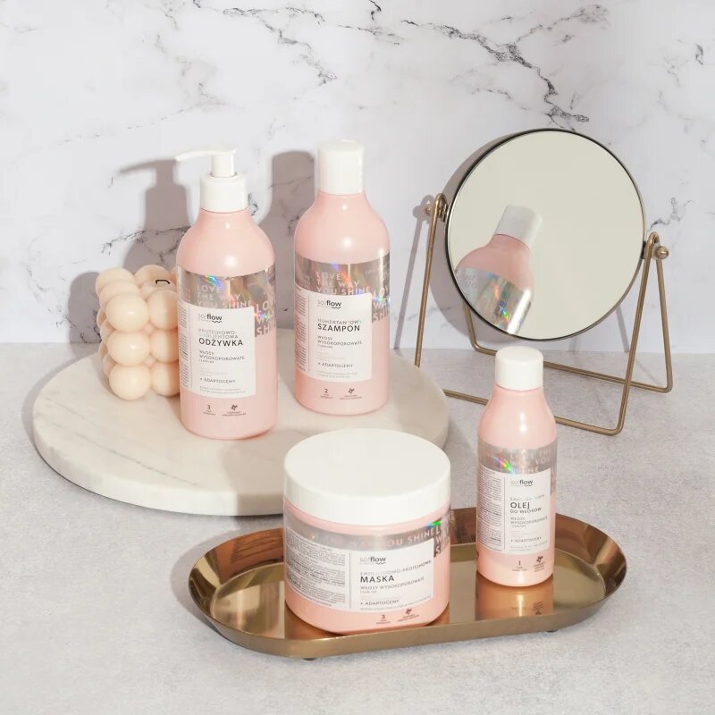 so!flow High Porosity Hair Protein-Emollient Mask подсилваща маска за крехка и стресирана коса 400 мл.