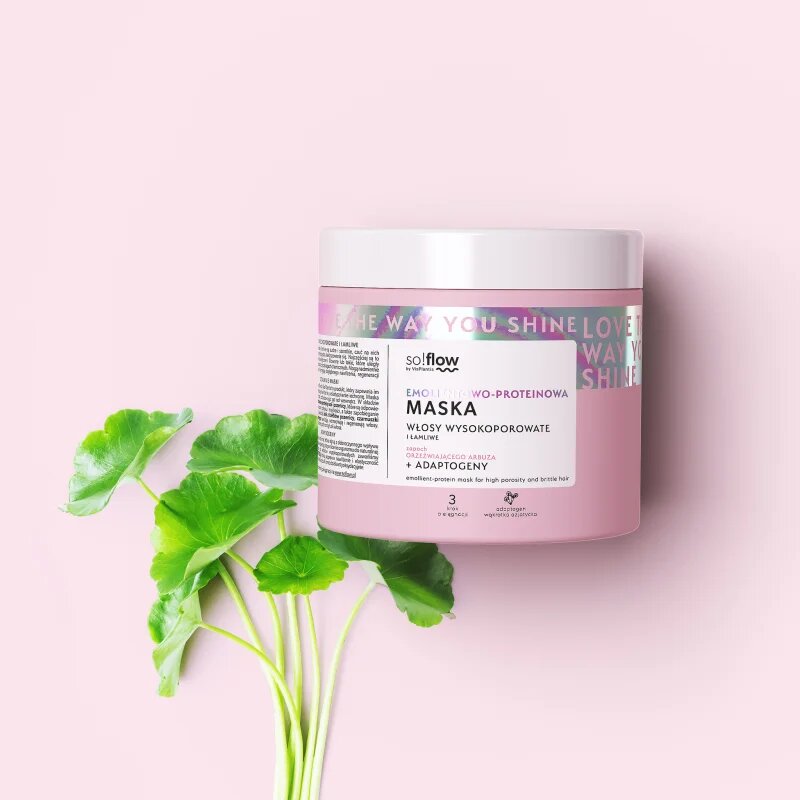 so!flow High Porosity Hair Protein-Emollient Mask подсилваща маска за крехка и стресирана коса 400 мл.