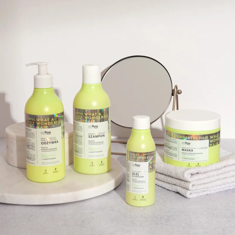 so!flow Low Porosity Hair Humectant Shampoo почистващ шампоан за коса без обем 400 мл.