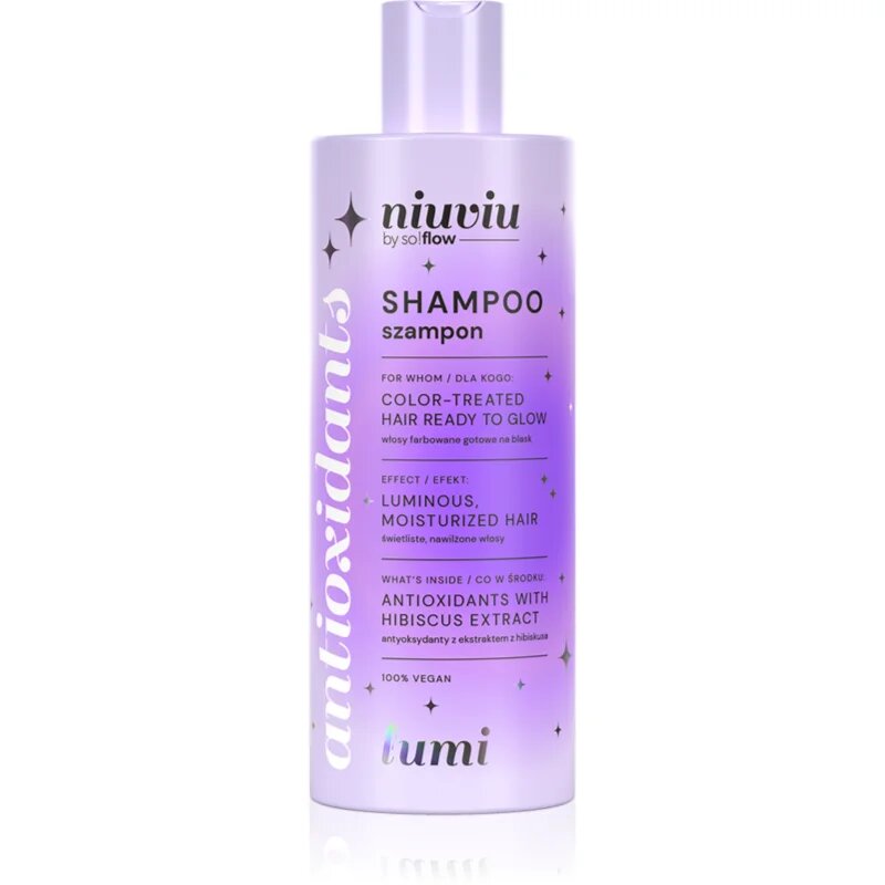 so!flow LUMI Hair Shampoo With Antioxidants озаряващ и подсилващ шампоан за боядисана коса 300 мл.