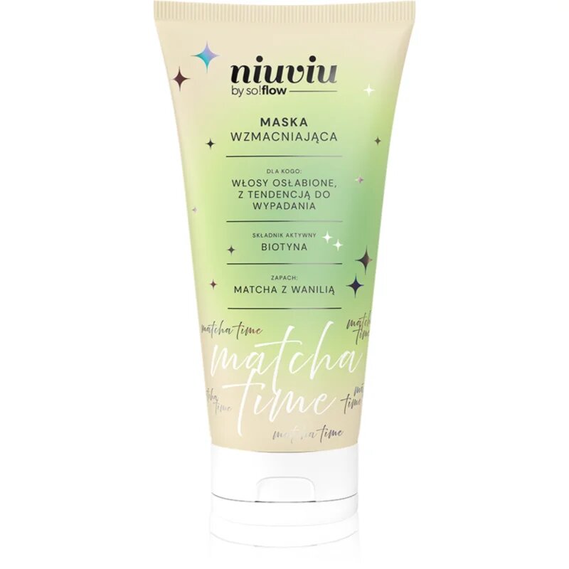 so!flow Matcha Time Strengthening Hair Mask интензивна подхранваща маска за увредена и крехка коса 200 мл.