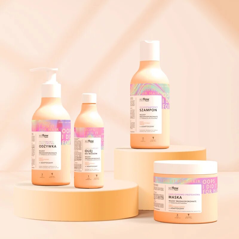 so!flow Medium Porosity Hair Humectant Shampoo изглаждащ шампоан против цъфтене 400 мл.