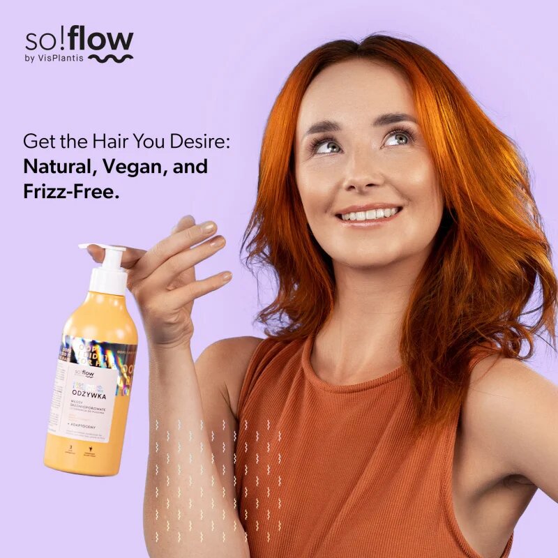so!flow Medium Porosity Hair Protein-Emollient Conditioner хидратиращ и изглаждащ балсам против цъфтене 400 мл.