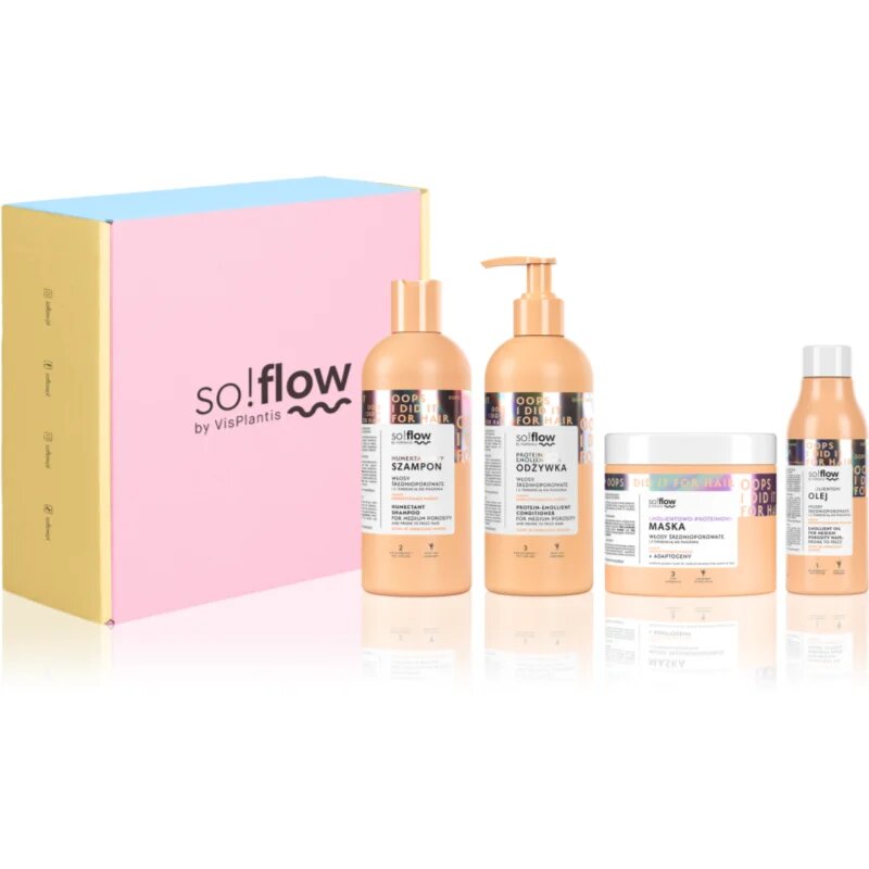 so!flow Medium Porosity Hair Set подаръчен комплект против цъфтене
