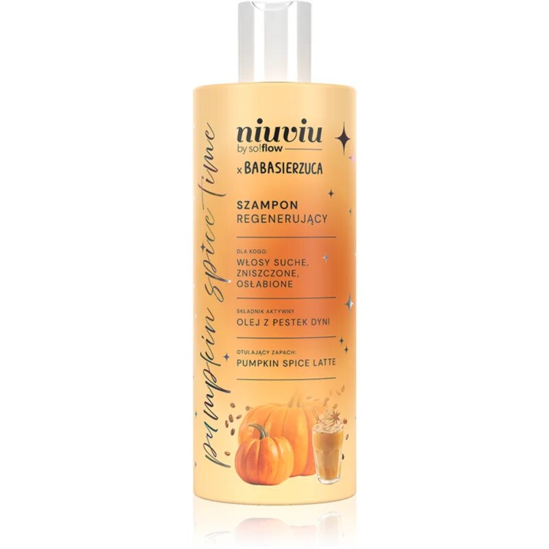 so!flow Pumpkin Time Regenerating Shampoo регенериращ шампоан за суха и изтощена коса 300 мл.
