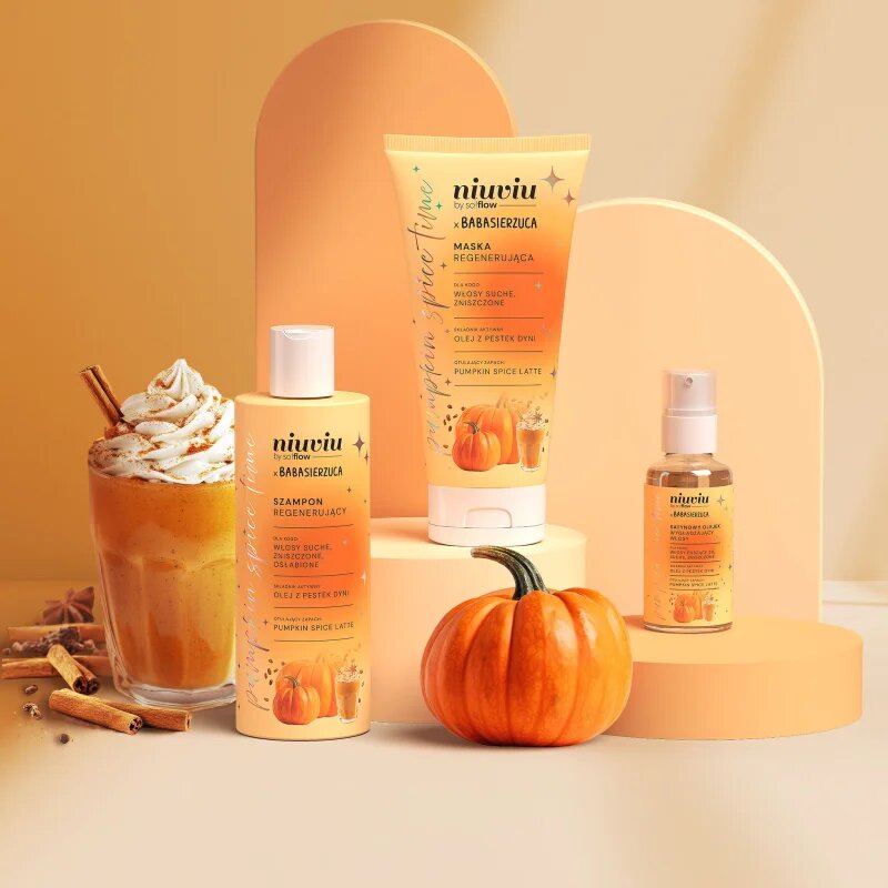 so!flow Pumpkin Time Regenerating Shampoo регенериращ шампоан за суха и изтощена коса 300 мл.