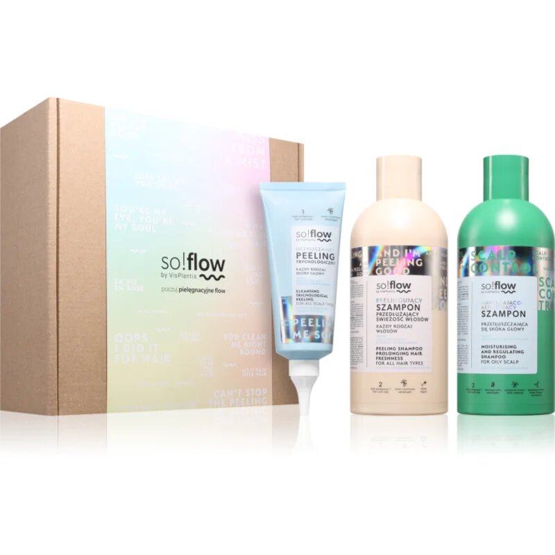 so!flow Scalp Detox & Deep Cleansing Set подаръчен комплект за мазна кожа на скалпа