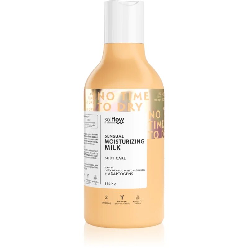 so!flow Sensual Moisturizing Shower Milk тоалетно мляко за тяло Orange With Cardamom 400 мл.
