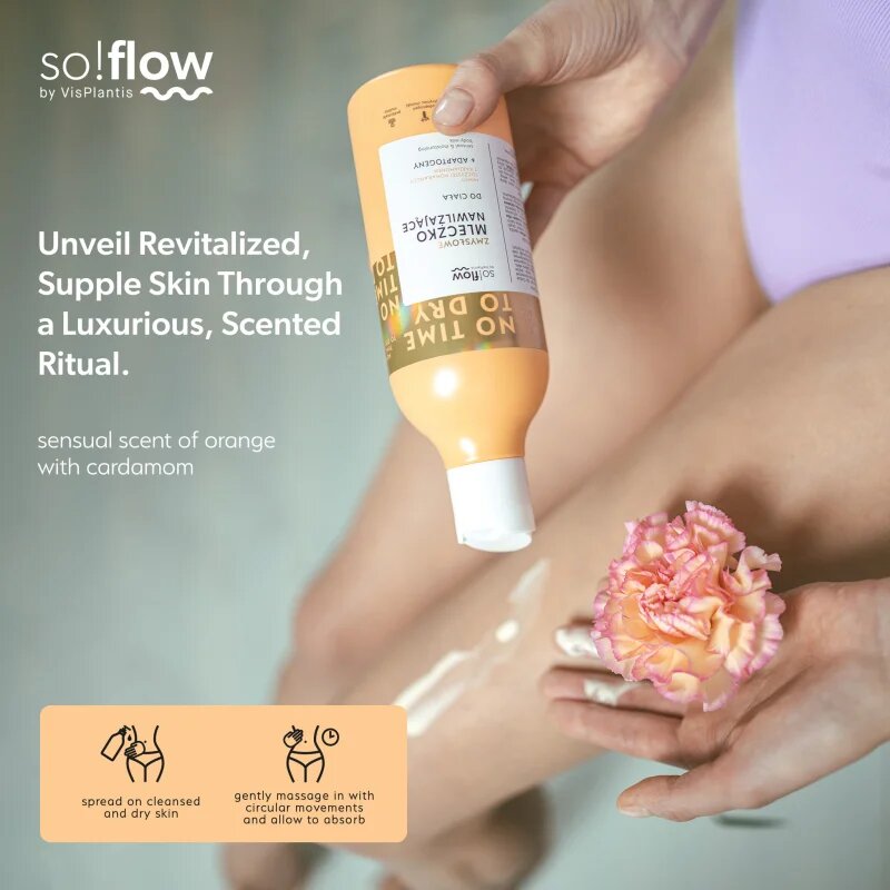 so!flow Sensual Moisturizing Shower Milk тоалетно мляко за тяло Orange With Cardamom 400 мл.