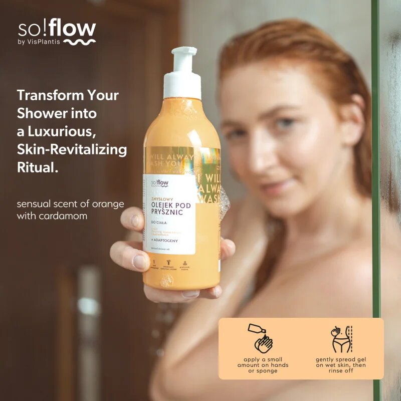 so!flow Sensual Shower Oil душ масло за суха кожа Orange with Cardamom 400 мл.