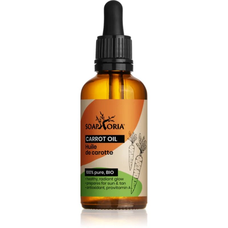 Soaphoria Organic Carrot Oil подхранващо олио с морков за лице тяло и коса 50 мл.