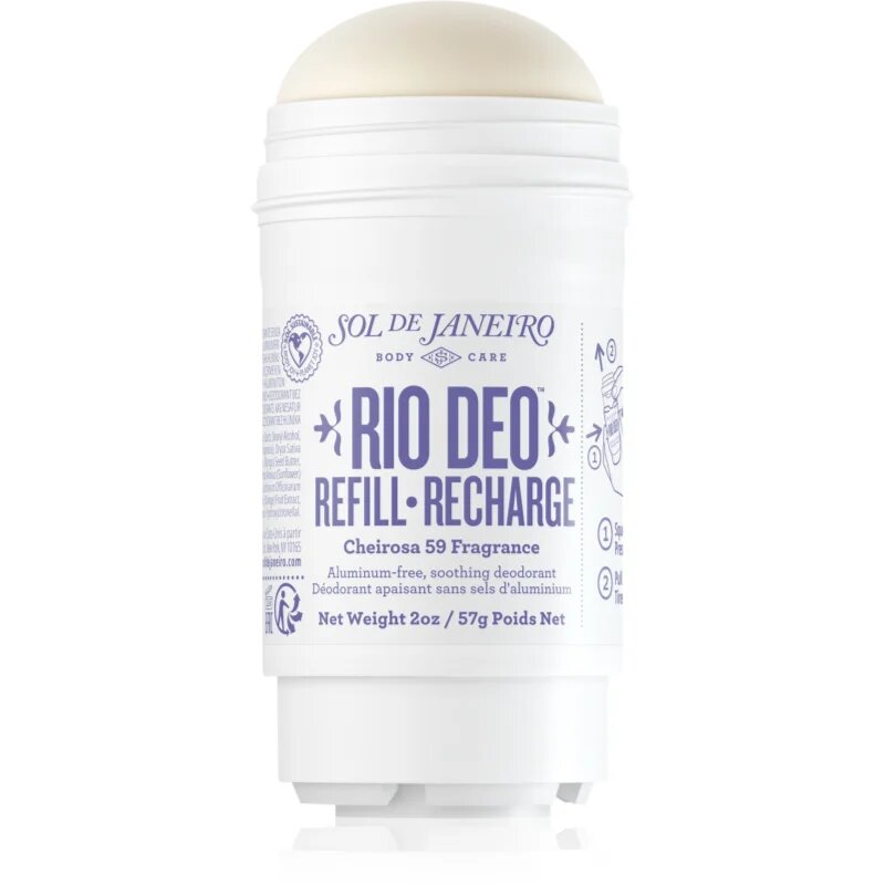 Sol de Janeiro Rio Deo Aluminium-Free Deodorant Cheirosa 59 дезодорант-стик без съдържание на алуминиеви соли пълнител 57 мл.