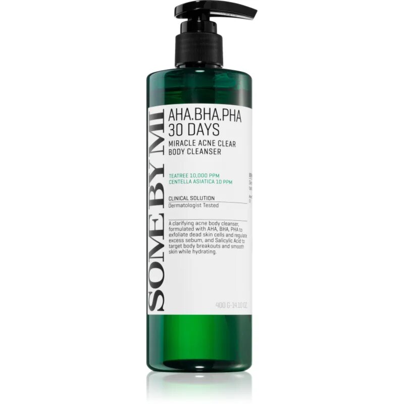 Some By Mi AHA∙BHA∙PHA 30 Days Miracle Acne Clear Body Cleanser пенлив почистващ гел за проблемна и мазна кожа 400 гр.