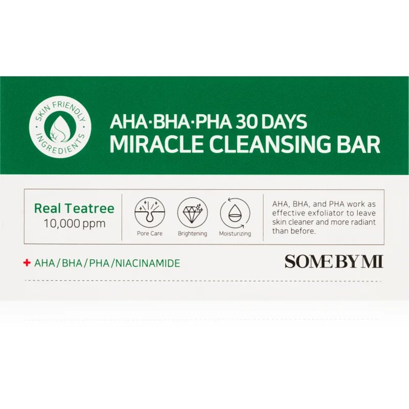 Some By Mi AHA∙BHA∙PHA 30 Days Miracle Cleansing Bar хидратиращ почистващ сапун за мазна и проблемна кожа 106 гр.