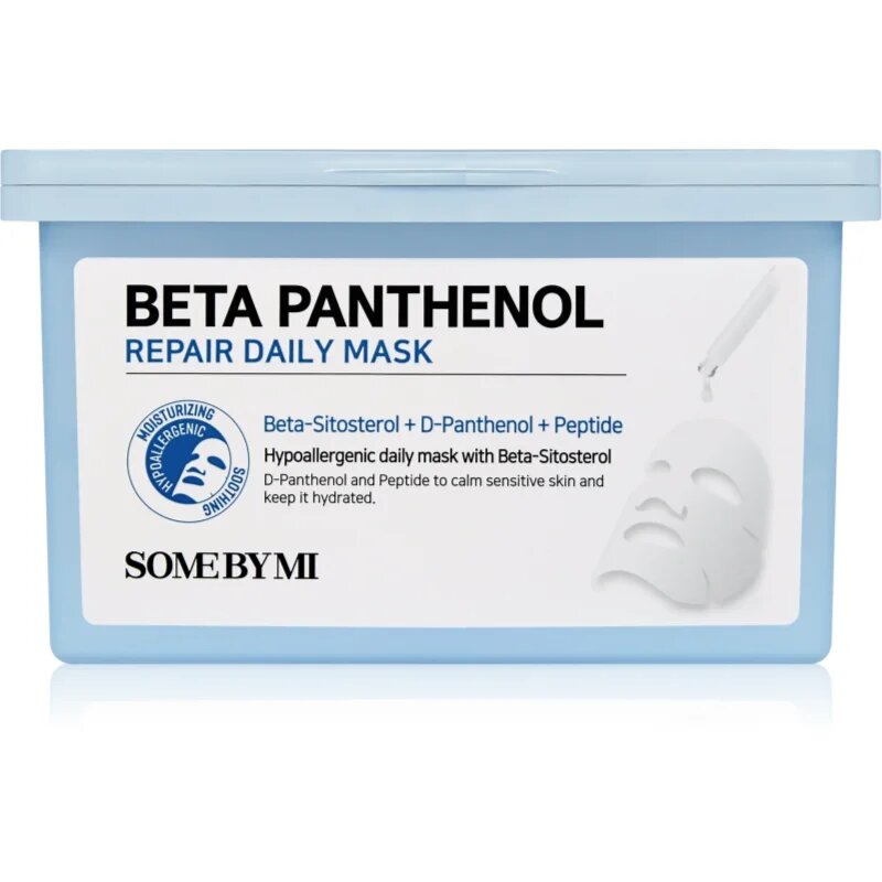 Some By Mi Beta Panthenol Repair Daily Mask успокояваща платнена маска големи опаковки 30 бр.
