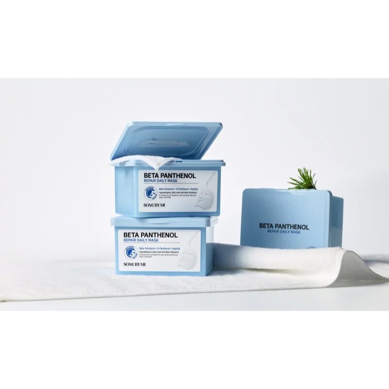 Some By Mi Beta Panthenol Repair Daily Mask успокояваща платнена маска големи опаковки 30 бр.