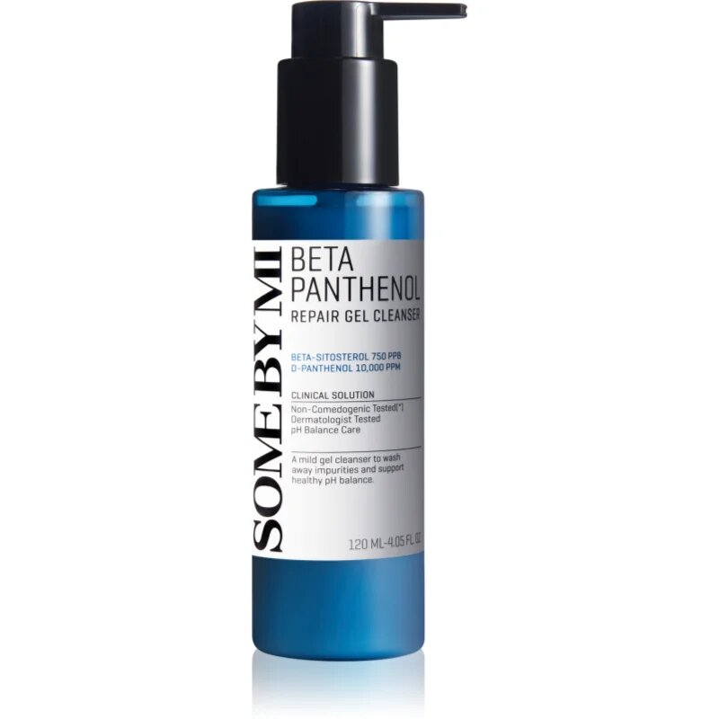 Some By Mi Beta Panthenol Repair Gel Cleanser лек почистващ гел за чувствителна кожа на лицето 120 мл.