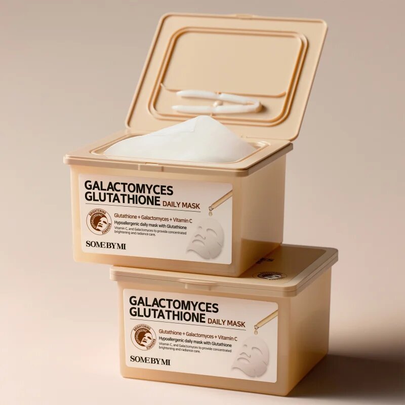 Some By Mi Galactomyces Glutathione Daily Mask Pack озаряваща платнена маска големи опаковки 30 бр.