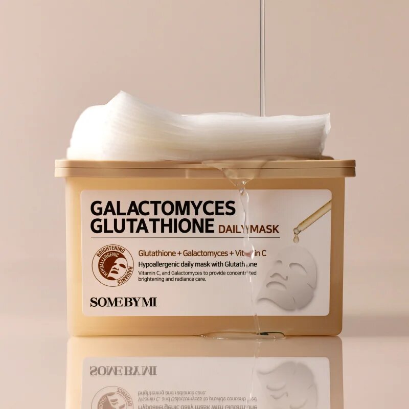 Some By Mi Galactomyces Glutathione Daily Mask Pack озаряваща платнена маска големи опаковки 30 бр.