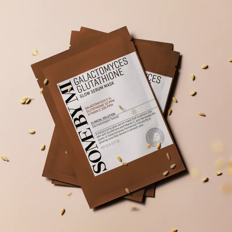 Some By Mi Galactomyces Glutathione Glow Serum Mask озаряваща платнена маска за чувствителна и суха кожа 22 гр.