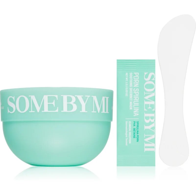 Some By Mi PDRN Spirulina Soothing Sherbet Mask успокояваща маска за лице с охлаждащ ефект 10x1 гр.