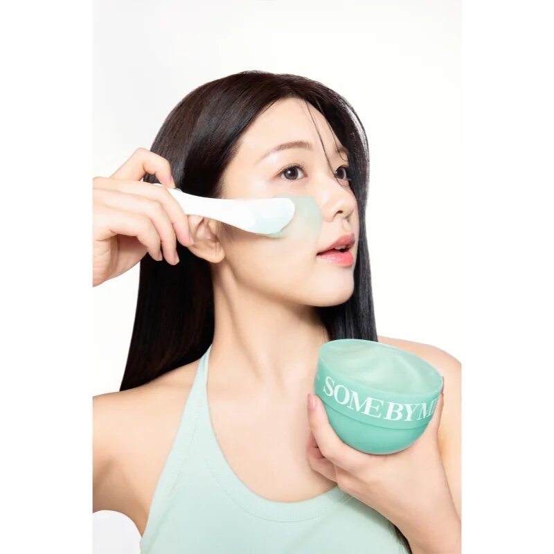 Some By Mi PDRN Spirulina Soothing Sherbet Mask успокояваща маска за лице с охлаждащ ефект 10x1 гр.
