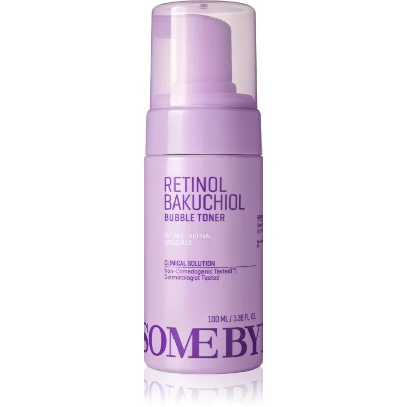 Some By Mi Retinol Bakuchiol Bubble Toner тонер за лице намаляващ признаците на стареене с успокояващ ефект 100 мл.
