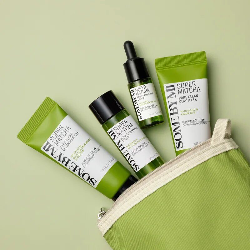 Some By Mi Super Matcha Pore Care Starter Kit подаръчен комплект за стягане на порите и матов ефект