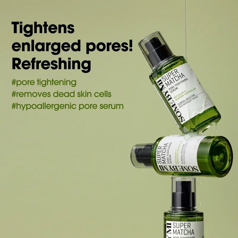 Some By Mi Super Matcha Pore Tightening Serum успокояващ серум против мазна кожа и разширени пори 50 мл.