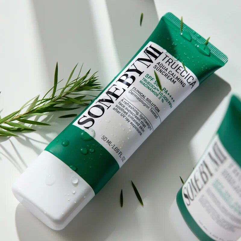 Some By Mi Truecica Aqua Calming Suncream успокояваща защитна емулсия SPF 50+ 50 мл.
