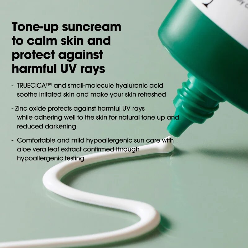 Some By Mi Truecica Mineral Calming Tone-up Suncream успокояващ и защитен крем SPF 50+ 50 мл.