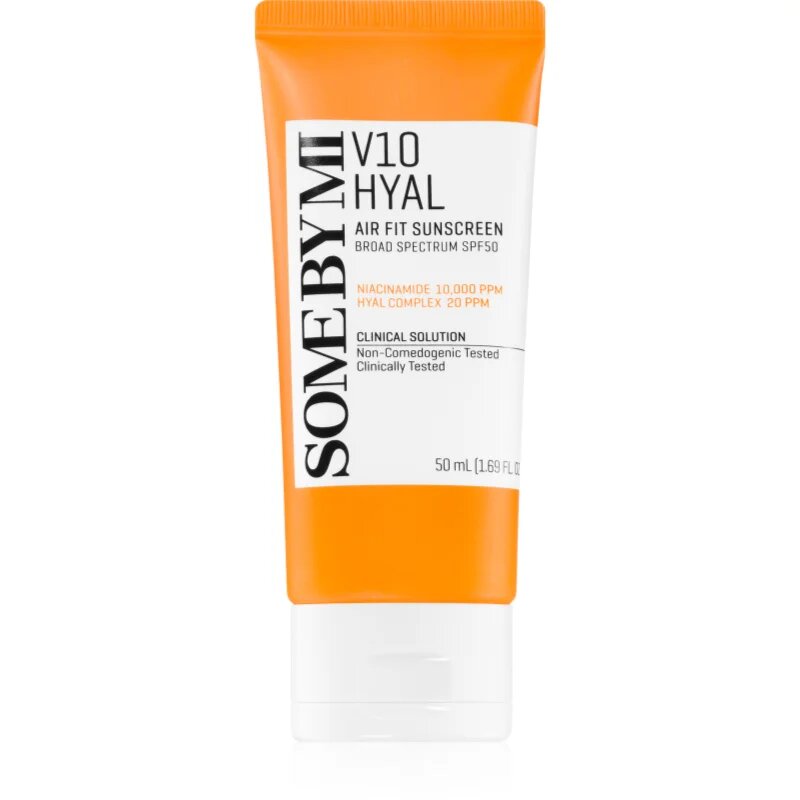 Some By Mi V10 Hyal Air Fit Sunscreen лек защитен крем за лице SPF 50+ 50 мл.