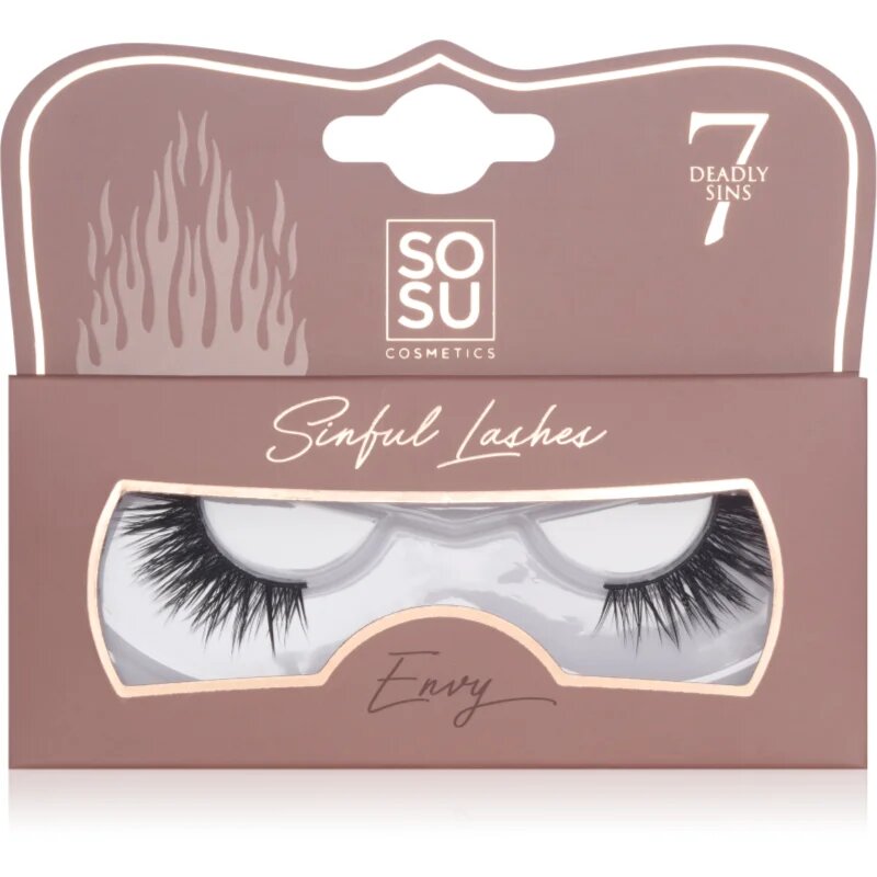 SOSU Cosmetics 7 Deadly Sins Lashes изкуствени мигли Envy 1 бр.