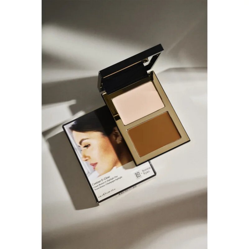 SOSU Cosmetics Contour & Glow озаряваща и бронзираща палитра 2x4.5 гр.