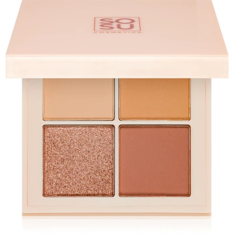 SOSU Cosmetics Eyeshadow Quad палитра сенки за очи цвят Nude 4.8 гр.