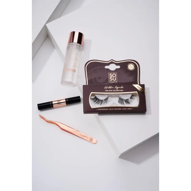 SOSU Cosmetics Hidden Agenda Fox Eye Collection изкуствени мигли цвят Fierce 1 бр.