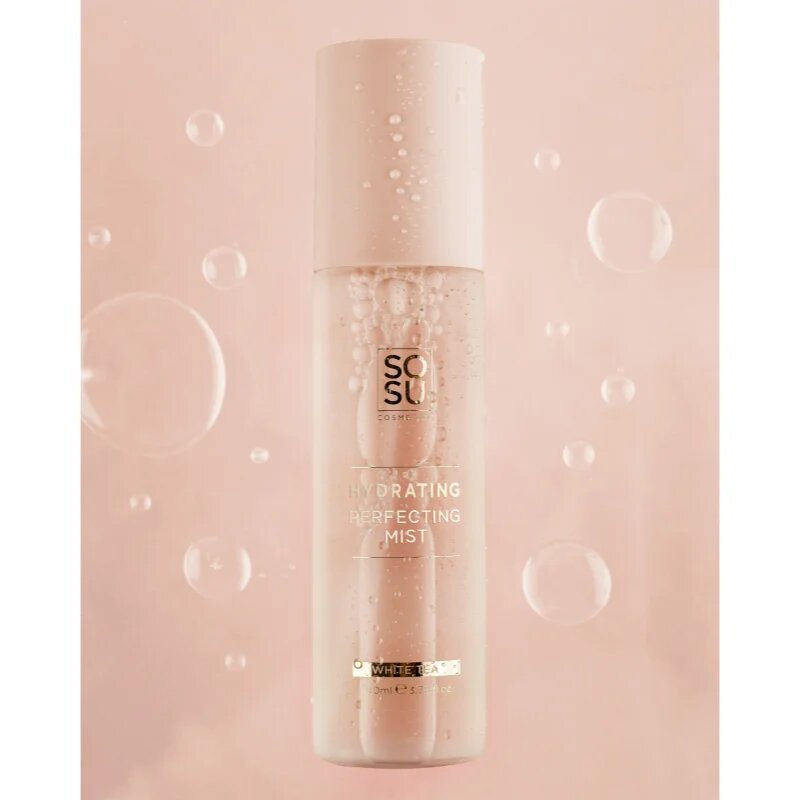 SOSU Cosmetics Hydrating Perfecting Mist хидратираща мъгла за лице цвят White Tea 100 мл.