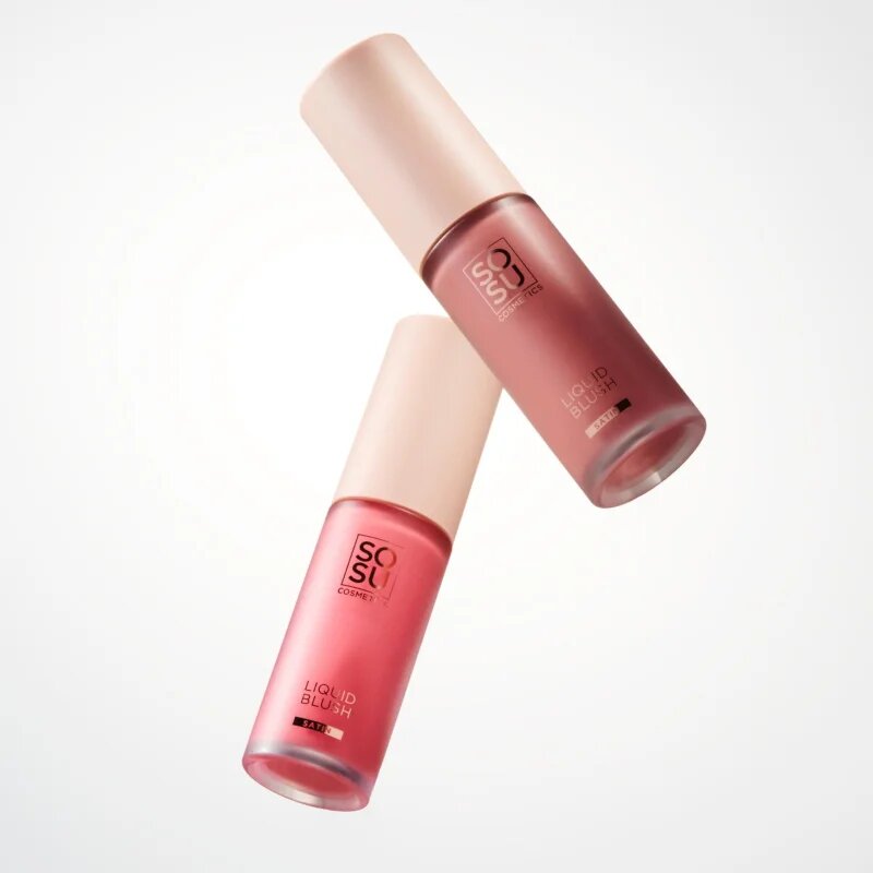SOSU Cosmetics Liquid Blush Satin течен руж цвят Pink Pop 9 мл.