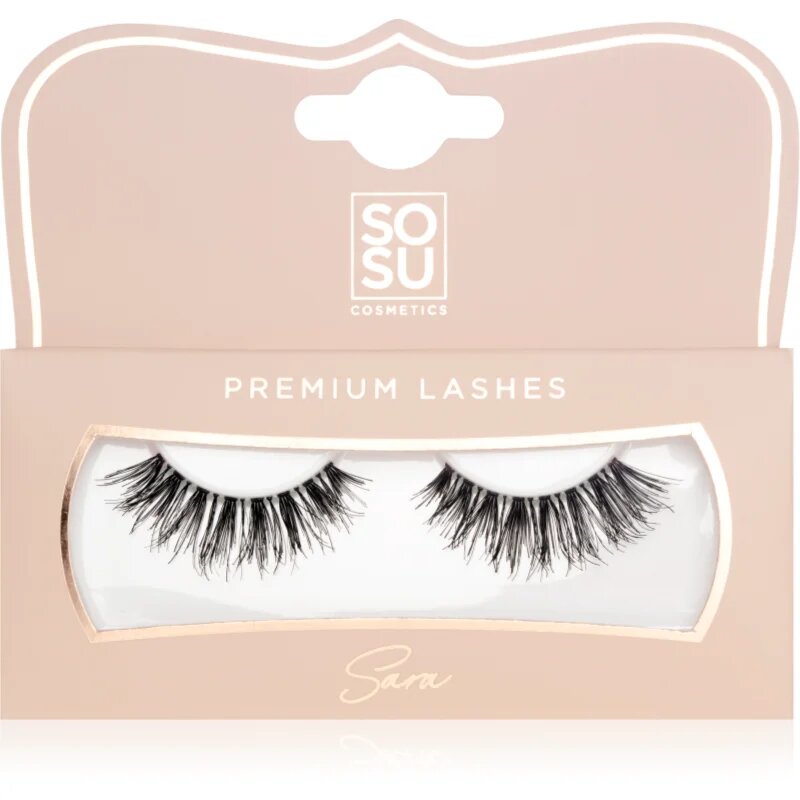 SOSU Cosmetics Premium Lashes изкуствени мигли цвят Sara 1 бр.