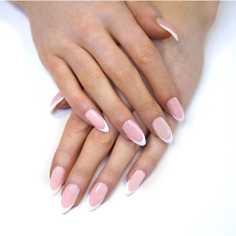 SOSU Cosmetics Salon Nails Изкуствени нокти цвят Frenchie 24 бр.