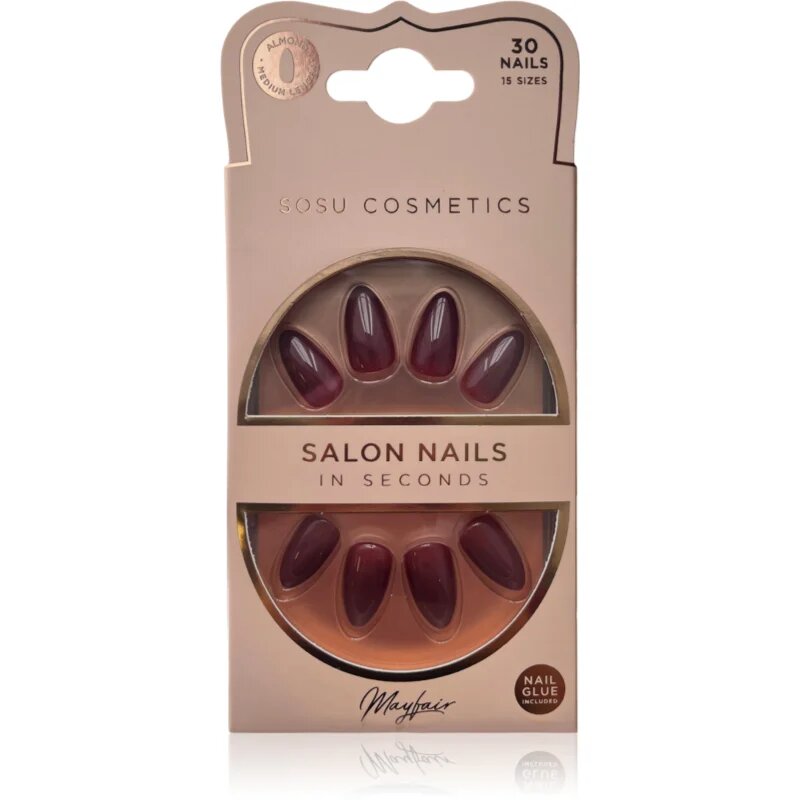 SOSU Cosmetics Salon Nails Изкуствени нокти цвят Mayfair 30 бр.