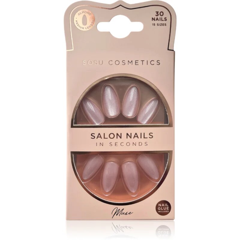 SOSU Cosmetics Salon Nails Изкуствени нокти цвят Muse 30 бр.